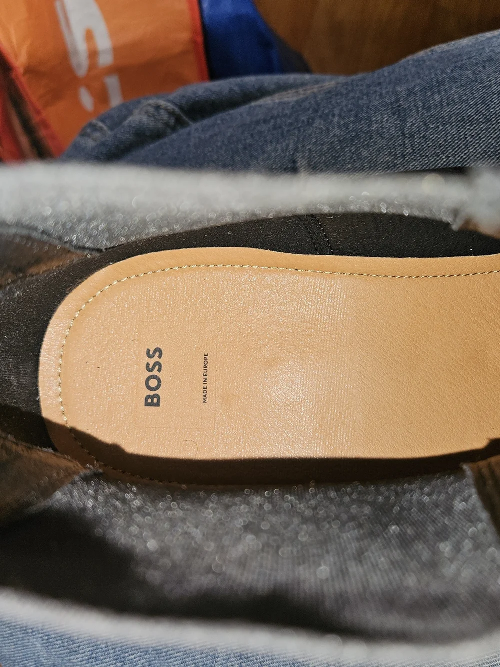 Boss Black Leather Chelsea Lug Boot